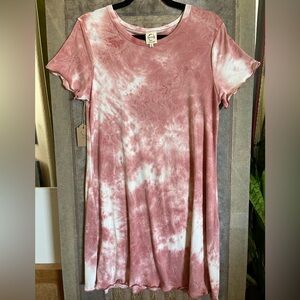Pink Flutter Sleeve Mini Sundress
